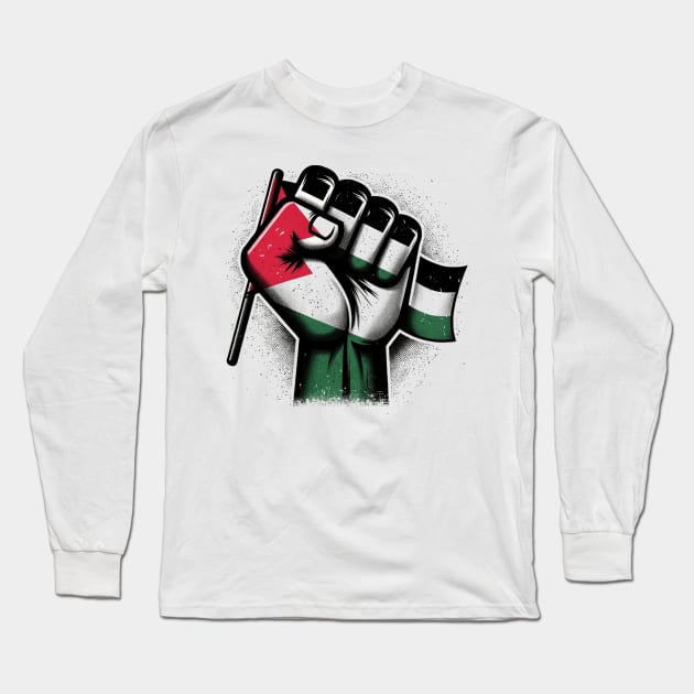 Free palestine Long Sleeve T-Shirt by MZeeDesigns